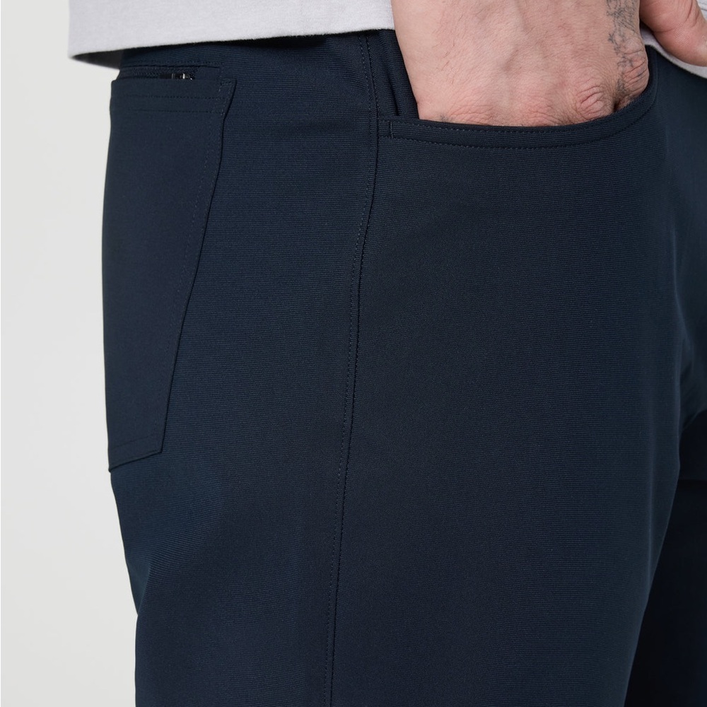 NWT Vuori Meta Pant Long 34” Inseam Navy Performance Stretch Pants Men’s 38 - Picture 5 of 6